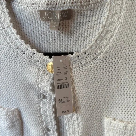 J.crew short sleeve Sweater Lady jacket New without tags - Picture 4 of 9